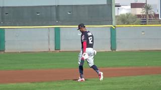 Francisco Lindor taking ground balls [upl. by Novyert]