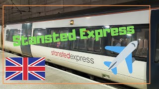 Stansted Express from London to Stansted Airport Walkthrough FPV London Airport Express Tripreport [upl. by Dimmick]