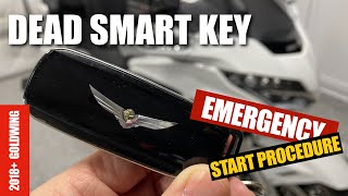 GOLDWING EMERGENCY START PROCEDURE  2018 Honda Goldwing  CruisemansGaragecom [upl. by Sreip]