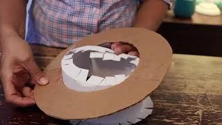 Como hacer un sombrero con Materiales Reciclados [upl. by Ely]