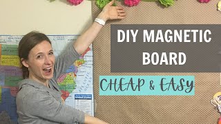 How to MAke a Magnetic Board  CHEAP AND EASY [upl. by Alphonsa]