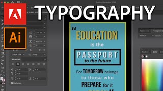 Typographic Posters  Graphic Design Tutorial [upl. by Secunda]