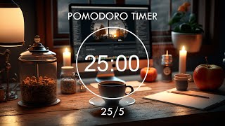 255 Pomodoro Timer • Lofi Music Helps To Focus On Studying • 4 x 25 min • Focus Station [upl. by Eiggep]