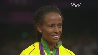 Ethiopia Meseret Defar Wins Womens 5000m Gold  London 2012 Olympics [upl. by Nesrac]