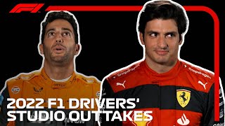 The 2022 F1 Drivers And Team Principals Hilarious Studio Outtakes [upl. by Ashatan988]