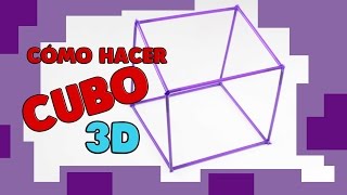 Manualidad escolar muy fácil Cubo 3D [upl. by Einreb516]