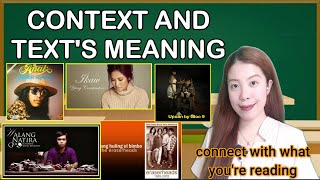 Going Beyond the Text Context and Texts Meaning [upl. by Ydnolem]