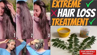 ZERO HAIR FALL GUARANTEED Apply this DIY HAIR MASK amp Stop Extreme Hair Loss Naturally in 1 Month [upl. by Mixie]