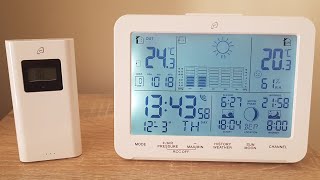 AURIOL Radio Controlled Weather Station LD5190 Unboxing Review [upl. by Fenella]