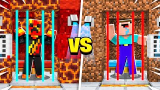 Preston vs Noob1234 TRAPPED in Minecraft Prison Challenge [upl. by Adigun]