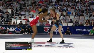 Sarah Hildebrandt VS Victoria Anthony  Women’s freestyle 50 kg [upl. by Clementi]