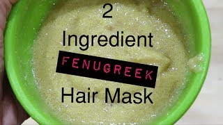 Basic Fenugreek Powder Hair Mask for Natural Hair  Fenugreek for Protein Treatment [upl. by Truk]