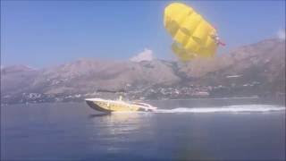 Parasailing 28 Opening Parachute Parasailing boat Mercan Yachting [upl. by Ecirahs]