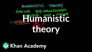 Humanistic theory  Behavior  MCAT  Khan Academy [upl. by Joacimah677]