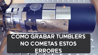 Como grabar termos tumbler con laser tutorial rotatorio [upl. by Adyam]