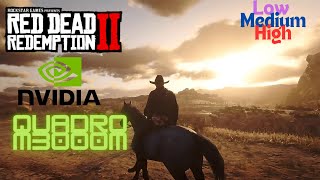 Quadro M3000M Tested On Red Dead Redemption 2 Settings [upl. by Woodcock]