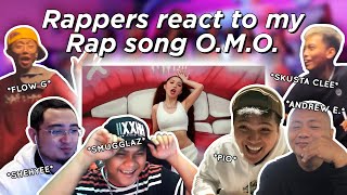 RAPPERS REACT TO MY RAP SONG ft Skusta Clee Smugglaz Flow G Shehyee Pio and Andrew E [upl. by Ynnej]