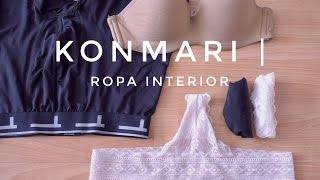 Cómo doblar ropa interior  Método KonMari por Marie Kondo [upl. by Talich]