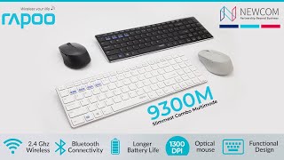 RAPOO 9300M an Ultraslim Metal Windows Keyboard amp Mouse Review [upl. by Caldera]