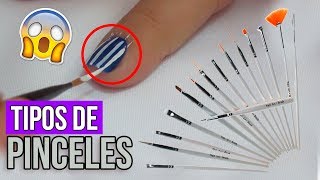 Tipos de Pinceles Para Uñas ¿Como Usarlos [upl. by Capwell458]