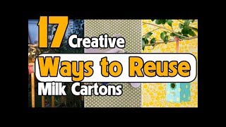 17 Creative Ways to Reuse Milk Cartons [upl. by Means]