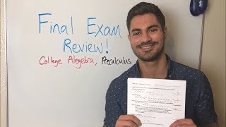 College Algebra Final Exam Review  Part One [upl. by Eicam]