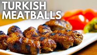 Turkish Meatballs  How to make Inegol Kofte [upl. by Wilscam]