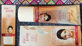 Fair and lovely BB Cream Review Uses Price Side Effects  Foundation Cream for makeup [upl. by Deeas635]