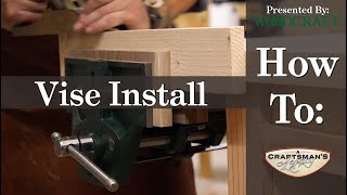 Woodcraft 101How to Install a Face Vise [upl. by Letram]