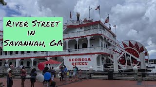 Touring River Street in Savannah GA [upl. by Debbee]