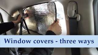 Campervan window covers  three ways [upl. by Peskoff]