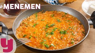 Menemen Tarifi  Kahvaltı Tarifleri  Yemekcom [upl. by Tabina]