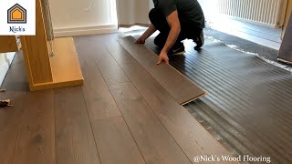 How To Install Laminate Flooring For Beginners [upl. by Aldas142]