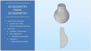 How to Create 2D Models from 3D Geometries in COMSOL Multiphysics® [upl. by Minor]