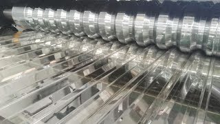 Polycarbonate Roofing Sheets extrusion process polycarbonate corrugated sheet extrusion line [upl. by Skipton]