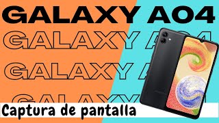 Hacer Captura de Pantalla en Samsung A04 [upl. by Sosthena]