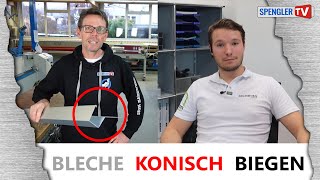 Bleche Konisch Biegen Teil1 [upl. by Llewkcor]