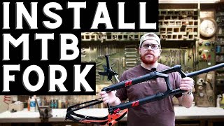 HOW TO Install a Mountain Bike Fork  Marzocchi BOMBER Z2  Project Trifox [upl. by Menedez481]