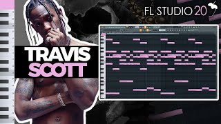 HOW TO MAKE A TRAVIS SCOTT TYPE BEAT FROM SCRATCH  FL Studio 20  Travis Scott Tutorial [upl. by Louisa]