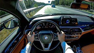 2019 BMW 520d 190HP POV Test Drive  CarzCrew [upl. by Carlisle]