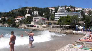 Lapad beach Dubrovnik Croatia [upl. by Lehteb]