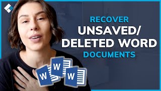 Word File Recovery Solution  How to Recover UnsavedDeleted Word Documents on Windows [upl. by Longo]