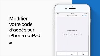 Modifier votre code d’accès sur iPhone ou iPad – Assistance Apple [upl. by Kreit]