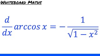 Derivative of arccos x [upl. by Oluas]