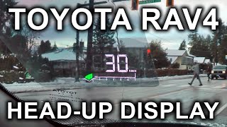 Toyota RAV4 20192024 Head Up Display HUD Installation And Review [upl. by Wesle191]