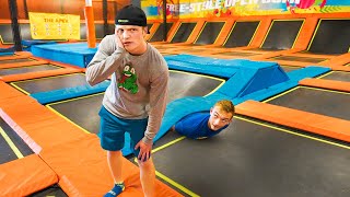 EXTREME HIDE amp SEEK IN TRAMPOLINE PARK [upl. by Ohce]