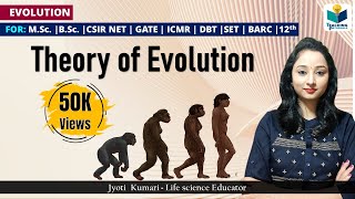 Theory of Evolution by Lamarck amp Darwin  Evolution [upl. by Busey]