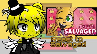 Fnaf 1 and 2 react to Salvaged by Edd Pilgrim [upl. by Adirf]