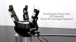 Tactile Sensor on Industrial Robot Gripper  3Finger Adaptive Robot Gripper [upl. by Fielding]