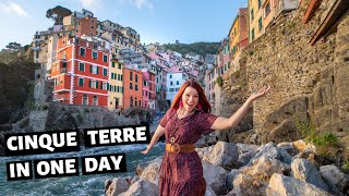 Visiting all 5 TOWNS of CINQUE TERRE by TRAIN  Italy train travel [upl. by Artina226]